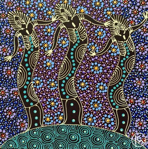 Traditional Australian Dreamtime Pattern Aboriginal Art Australian Art Aboriginal Artists