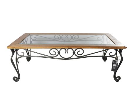 Wrought Iron Coffee Table With Glass Top Sold Price Contemporary Wrought Iron Glass Top Coffee
