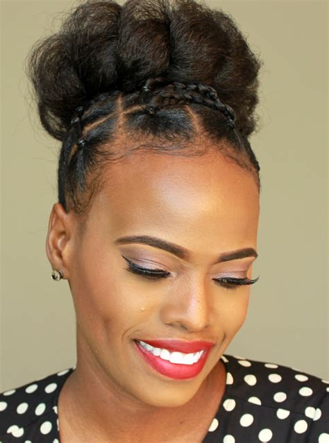 natural hair updo protective and stylist hairstyle for the holidays natural hair updo natural