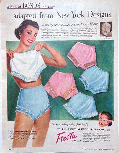 vintage 40s and 50s lingerie ads tom lorenzo