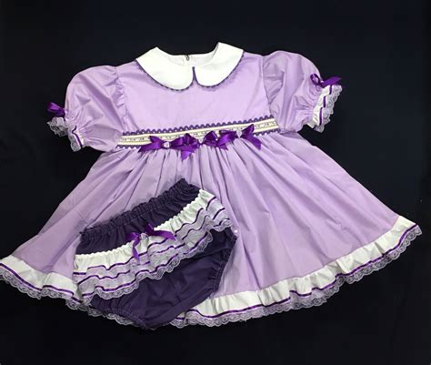 Adult Baby Sissy Littles Abdl Grape Jelly Dress Set My Binkies Etsy