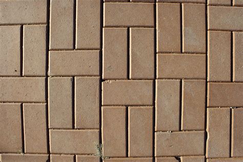 Tan Brick Pavers Sidewalk Texture Picture Free Photograph Photos