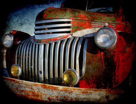 wallpaper photoshop old car artwork rust vintage nebraska chevrolet truck chevy