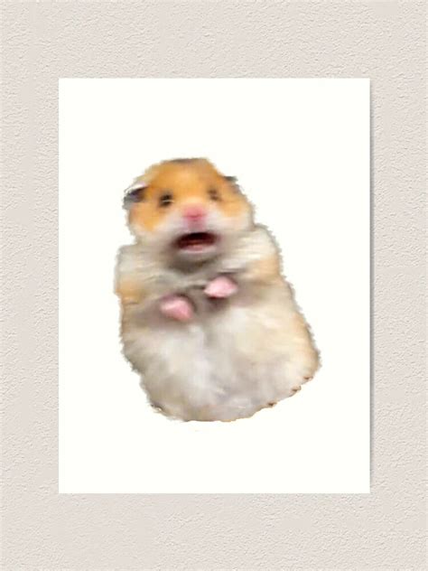 Screaming Hamster Meme Painting Dennis Munthe
