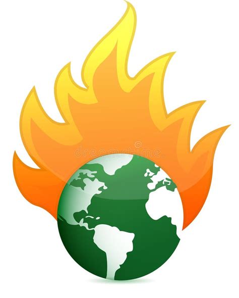 Burning Earth In Flames Stock Illustration Illustration Of Danger