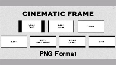 Cinematic Frames Package All Aspect Ratio Png Format Editing Take