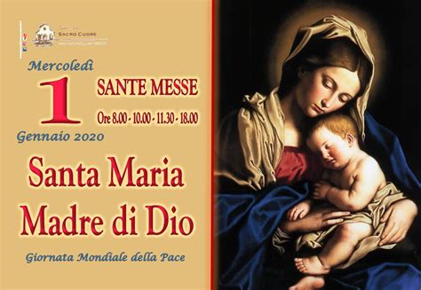Santa Maria Madre Di Dio Giornata Mondiale Della Pace Mercoledì 1