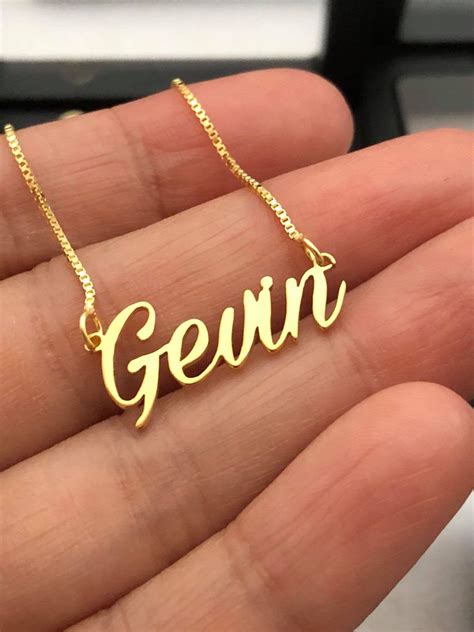 We create lasting photo lockets and photo jewelry keepsakes using only the finest 14k gold, white gold and sterling silver. 21K Gold Name Necklace - Customized Name Necklace - Real Gold Fashion Jewelry For Women | best ...