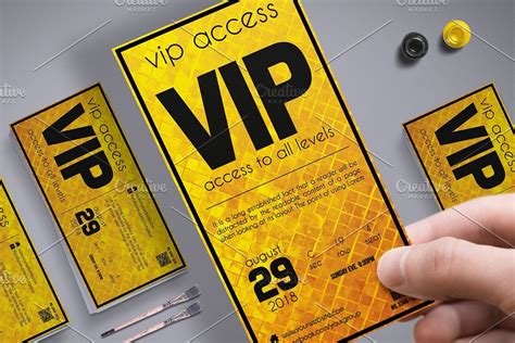 Golden Style VIP Pass Card | Vip pass, Vip pass design 