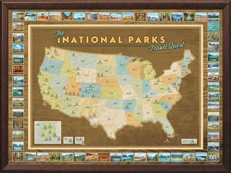 National Parks Travel Map National Parks Trip National Parks Travel