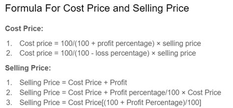 To Find Cost Price Or Selling Price When Profit Or Loss Is Given How