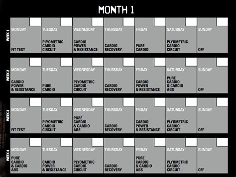 If you're looking to follow a specific program that can be done from home, you may enjoy the insanity workout. Insanity Calendar - 60 Day Insanity Workout Schedule