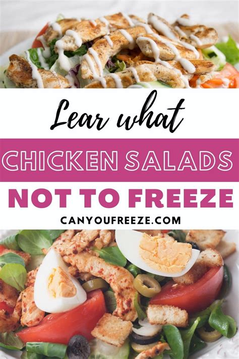 Can you freeze grilled chicken? Can You Freeze Chicken Salad? Yes, if it's prepared properly