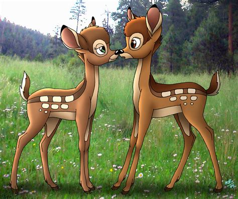 Bambi And Faline Redrawn 2019 By Littlefernanda On Deviantart