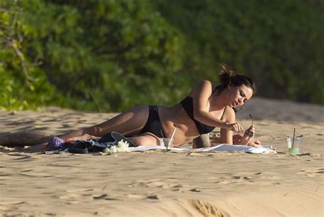 Janel Parrish Shows Off Her Bikini Body At The Beach In Hawaii