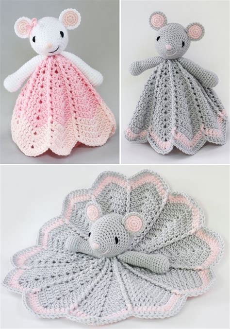 Beautiful Skills Crochet Knitting Quilting Wee Mouse Lovey