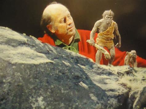 Ray Harryhausen Working On Sinbad And The Eye Of The Tiger Classic Monster Movies