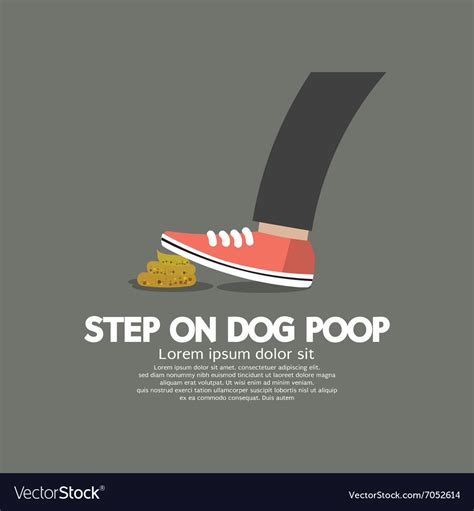 Step On Dog Poop Royalty Free Vector Image Vectorstock