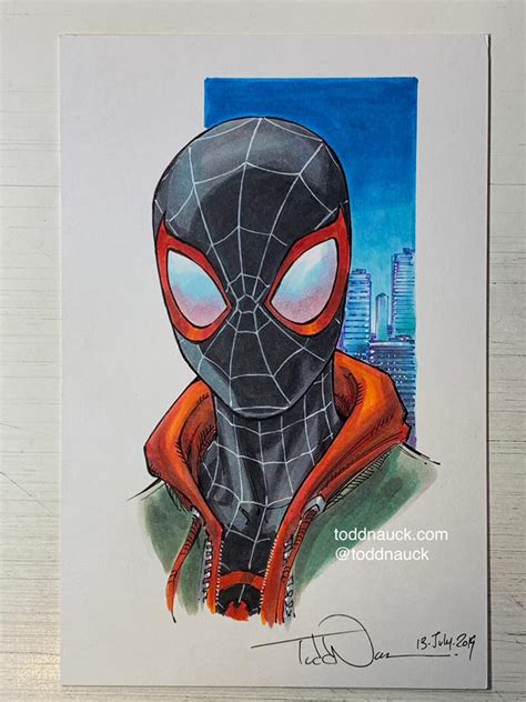 Miles Morales Spider Man Into The Art Of Todd Nauck Facebook