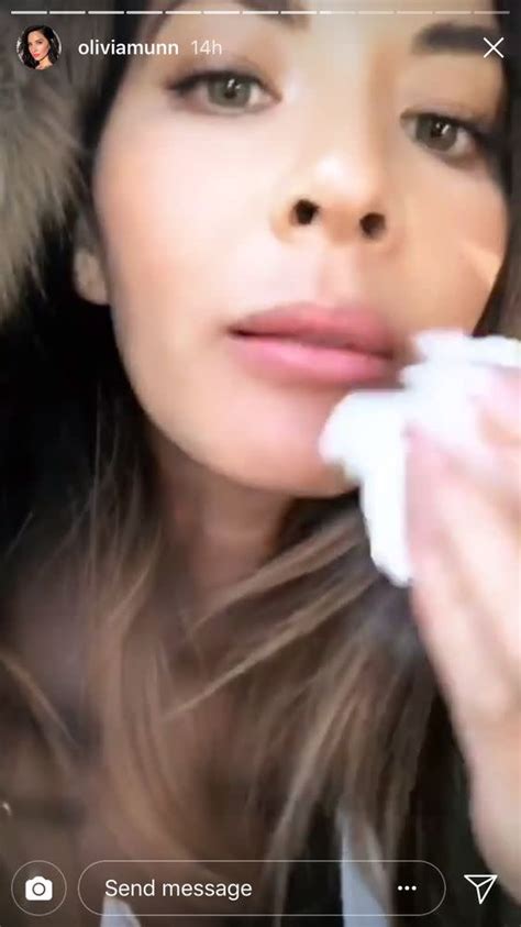 Olivia Munn Admits Her Plumper Lips Are Fake Then Wipes Them Right Off