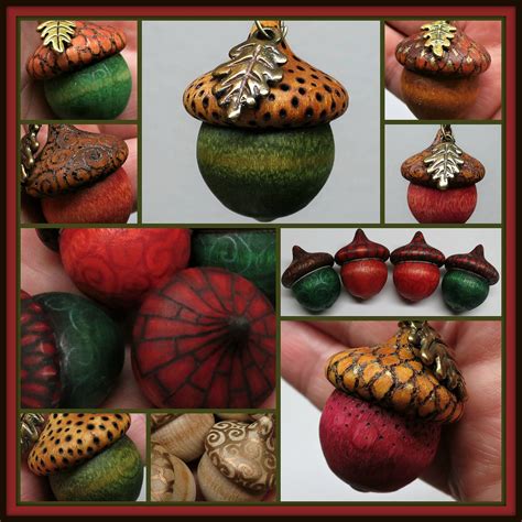 Painted Acorns Diy