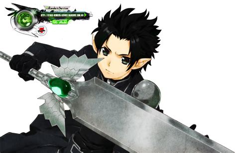 sword art online kirito accel sword silver crow kakoiii render ors anime renders