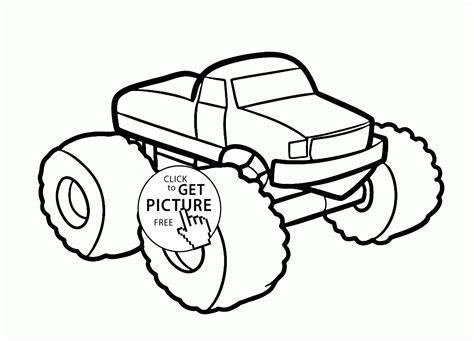 Maybe you would like to learn more about one of these? Monster Car coloring page for kids, transportation ...