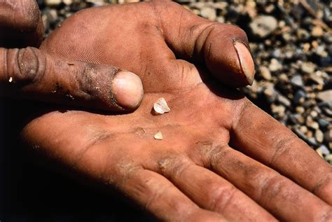 Since corundum scratches itself and everything softer, any mineral that corundum won't scratch is diamond. Where Do Diamonds Come From? | Wonderopolis