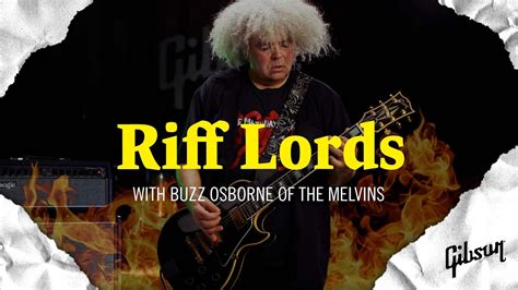 Riff Lords Buzz Osborne Of The Melvins Youtube
