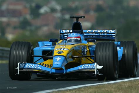 Fernando Alonso, Renault, Hungaroring, 2003 · F1 Fanatic