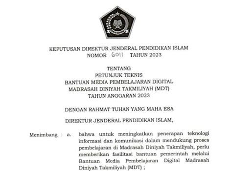 Juknis Media Pembelajaran Digital Madrasah Diniyah Takmiliyah Mdt
