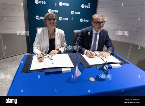 Paris France 22nd Mar 2023 Signature By Director General Of The