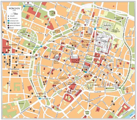 Munich Attractions Map Free Pdf Tourist Map Of Munich Printable City Tours Map 2021