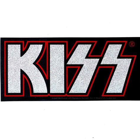 Kiss Sticker Glitter Logo Kiss Museum