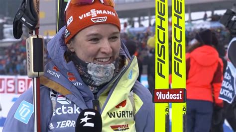 Biathlon WM Denise Herrmann Wick exklusiv nach Gold im Sprint Hätte