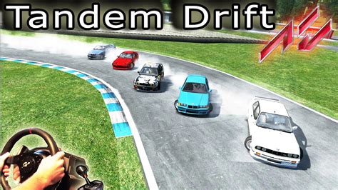 Tandem Twin Drifting Assetto Corsa Multiplayer Online Driving
