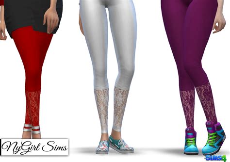 Nygirl Sims 4 Quarter Lace Legging Accessory