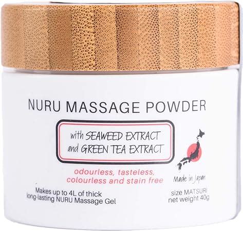 Nuru Massage Gel Powder G With Seaweed Extract And Green Tea Extract Makes L Of Nuru Gel Made