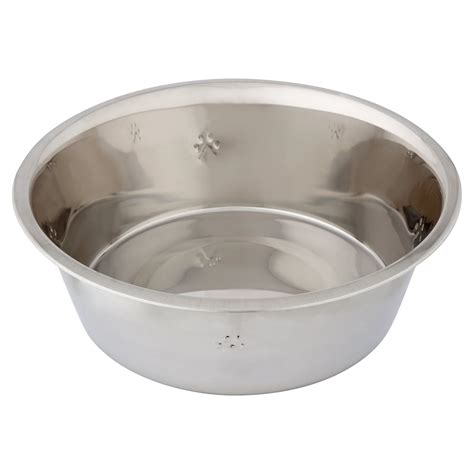 Vibrant Life Stainless Steel Dog Bowl With Paws X Large