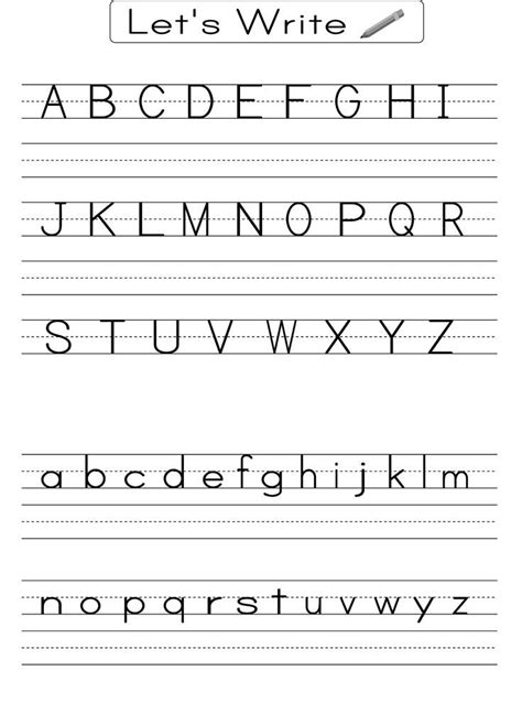 Writing performance reviews is possible with the right information. English Alphabet Worksheet for Kindergarten | Alphabet ...