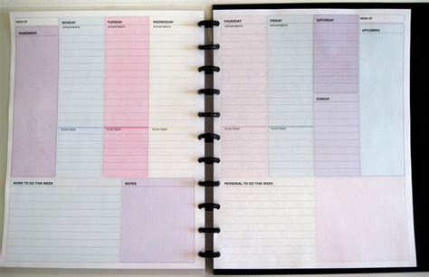 Planner 2 Page Per Week A4 Size Weekly Planner Day Planner Instant