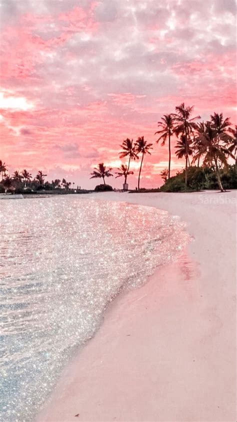 Pink Beach Aesthetic Wallpaper Glitter Aesthetic Wallpapers Images My