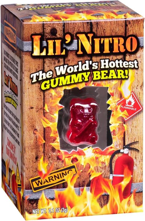 Amazon Youtuberが紹介したあの 世界一辛いグミ！！ Lilnitro The Worlds Hottest Gummy Bear 3g×1個入り