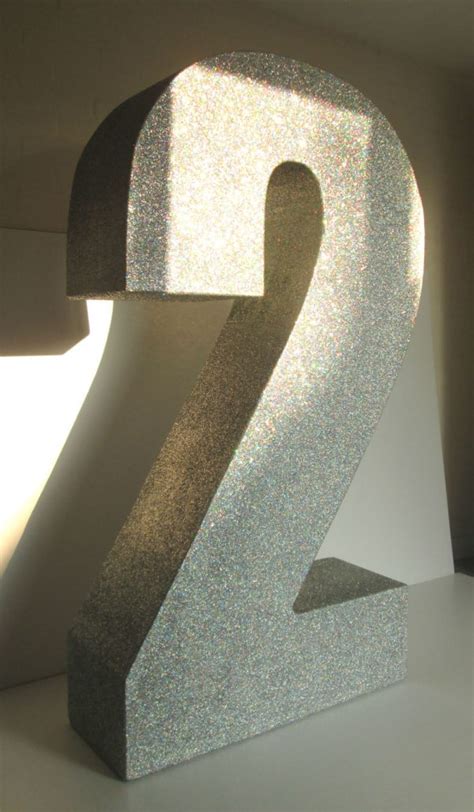 Big Glitter Numbers Polystyrene Letters And Polystyrene Logos