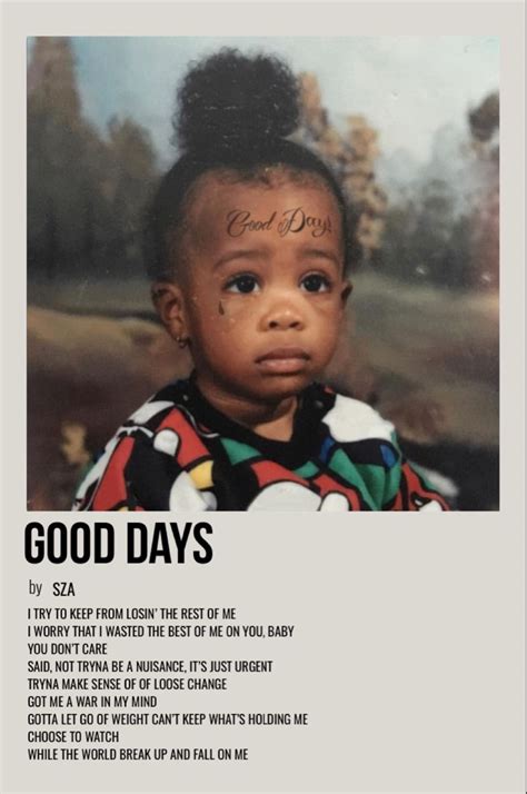Good Days Music Poster Ideas Music Poster Design Music Album Cover