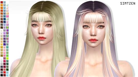 Seulgi Hairstyle 013 Ver 1 And 2 At Simtzen Sims 4 Updates
