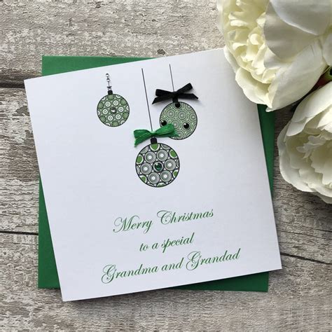 We are your hemp paper company, and your source for hemp envelopes, hemp greeting cards, hemp holiday cards, hemp presentation folders, hemp stationery, hemp wrapping paper, and more. Handmade Christmas Card 'Baubles' - Handmade Cards -Pink & Posh