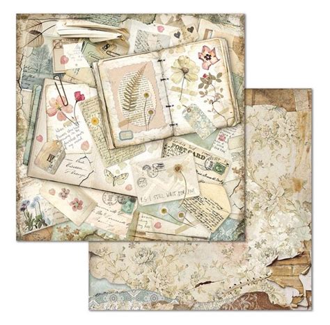 Stamperia Scrapbooking Paper 10 Sheets 203 X 203 Etsy