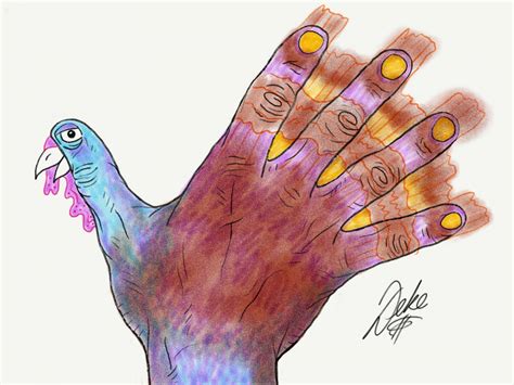 A Hand Becomes A Thanksgiving Hand Turkey A Article