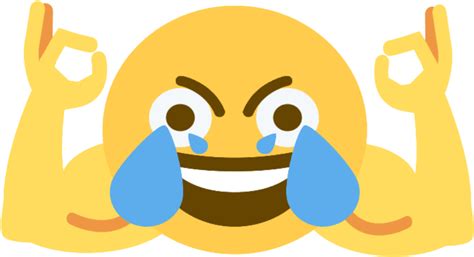 Download Crying Laughing Emoji Meme Distorted Open Eye Crying